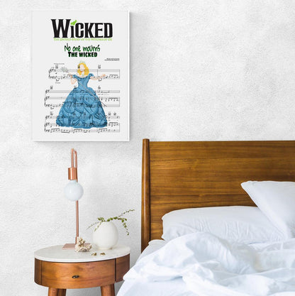 Show your love for musical theater with the Wicked - NO ONE MOURNS THE WICKED Poster. This design is a unique and creative take of one of our favorite musicals. Using vivid colors, the poster brings the song lyric to life and allows you to express your passion for theater. Crafted by hand and designed with care, this poster is ready for you to personalize your space. Whether decorating your wall or even that of a fellow theater lover, this poster is the perfect addition. Get your hands on one today!