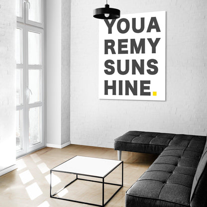 You Are My Sunshine Typography Print - 98types
