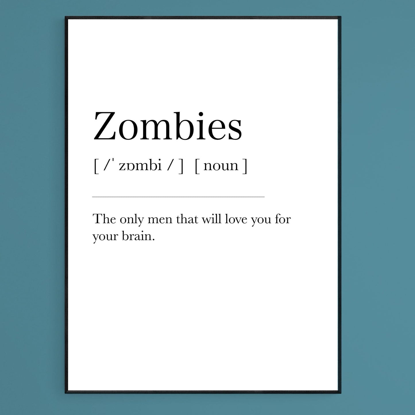 Zombies Definition Print - 98types